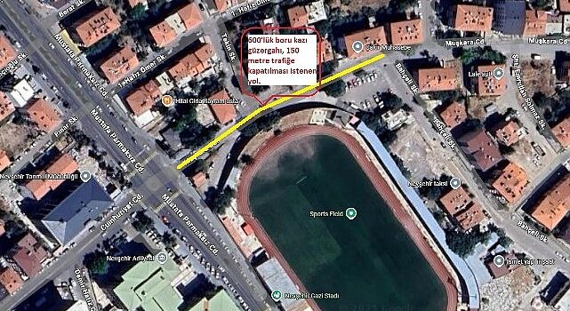 Bahçelievler Mahallesi’nde Geçici Trafik Düzenlemesi